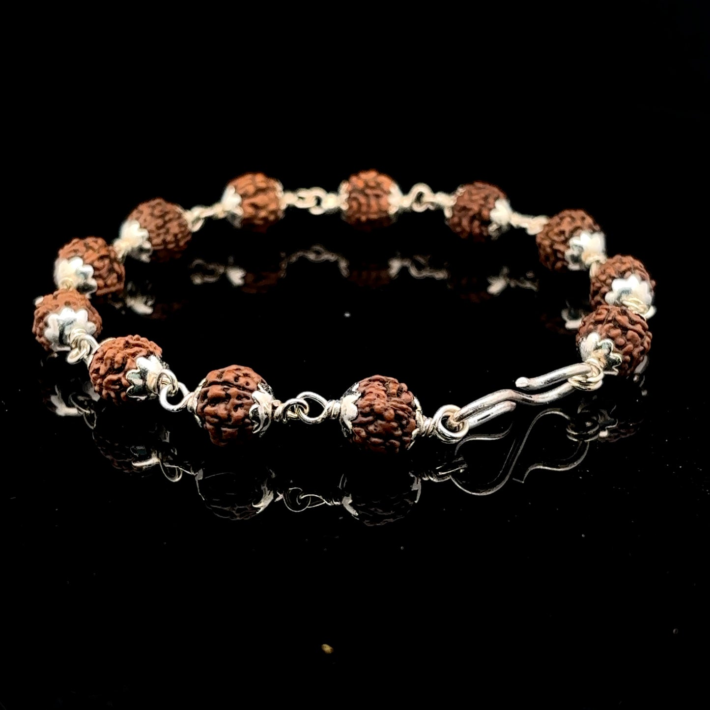 Silver Rudraksha Lucky For Gents