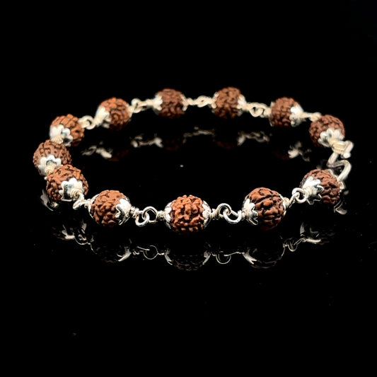 Silver Rudraksha Lucky For Gents